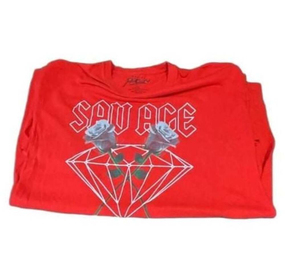Mens Popular Poison Red T Shirt sz Large “Savage”